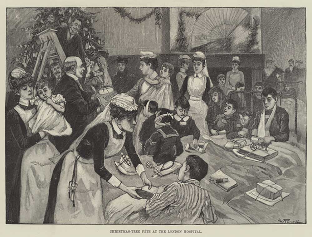 Christmas-Tree Fete at the London Hospital a William Russell