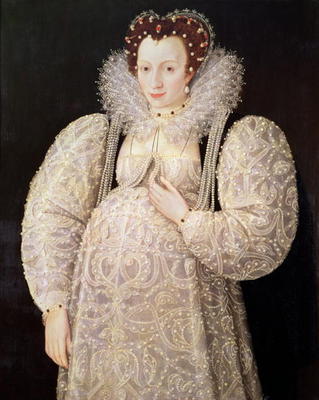 Unknown Lady, c.1595-1600 (panel) a William Segar