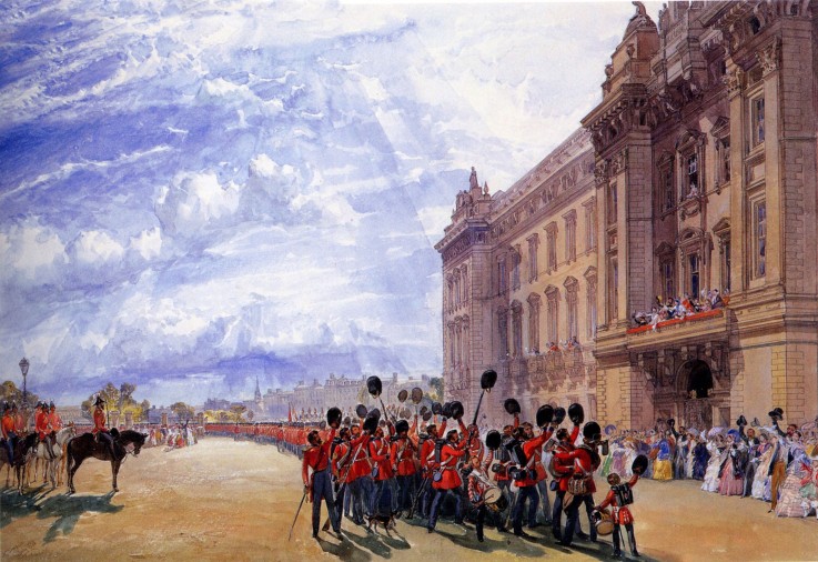 The Return of the Guards from the Crimea, July 1856 a William Simpson