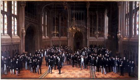 Members' Lobby, Houses of Parliament a William u. Henry Barraud