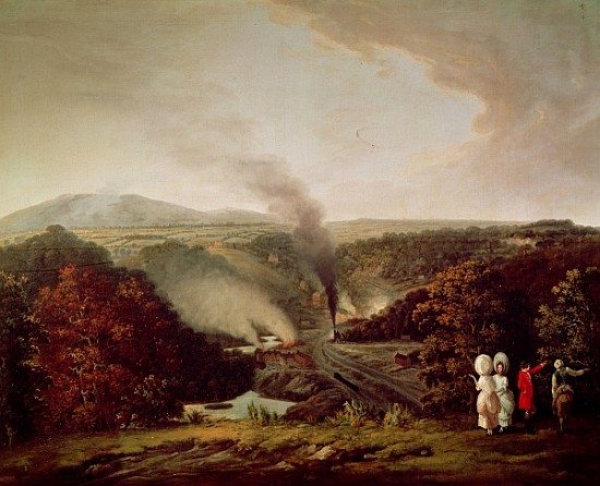 Afternoon view of Coalbrookdale a William Williams