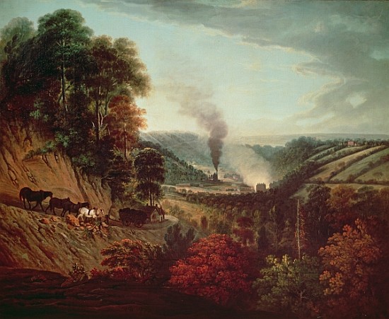 Morning view of Coalbrookdale a William Williams