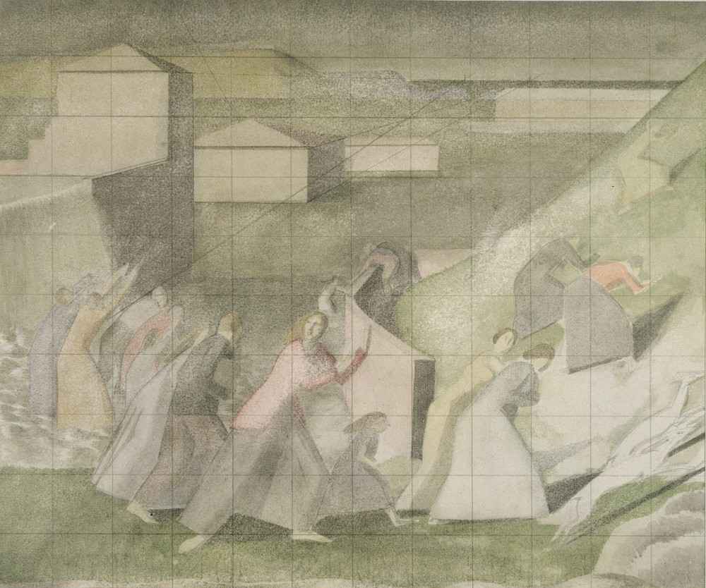 Study for the Deluge a Winifred Knights