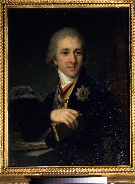 Portrait of the author, freemason Alexander Labzin (1766-1825) a Wladimir Lukitsch Borowikowski